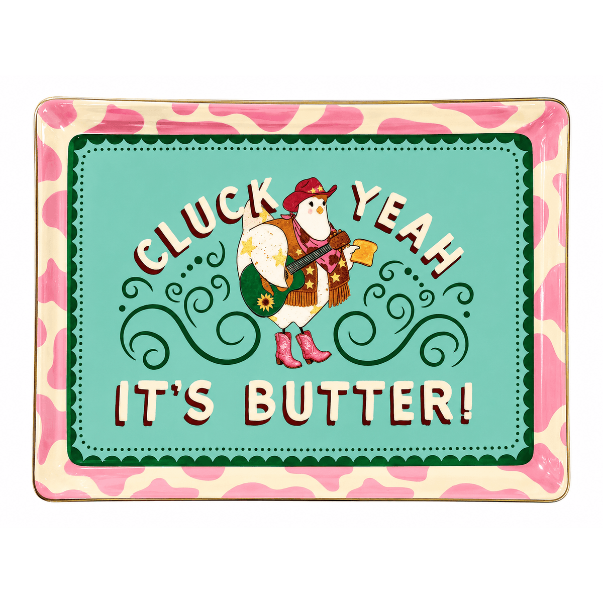 DWBH The Great Spread Butter Dish 'Clucking' in Gift Box DWBH Homewares