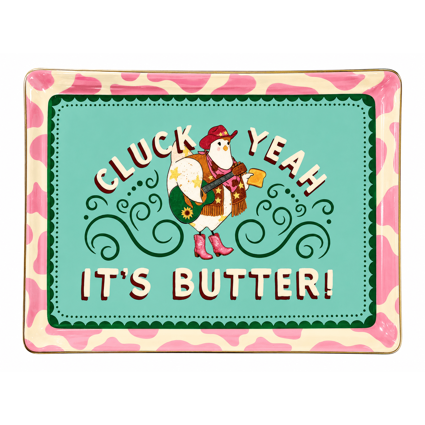 DWBH The Great Spread Butter Dish 'Clucking' in Gift Box DWBH Homewares
