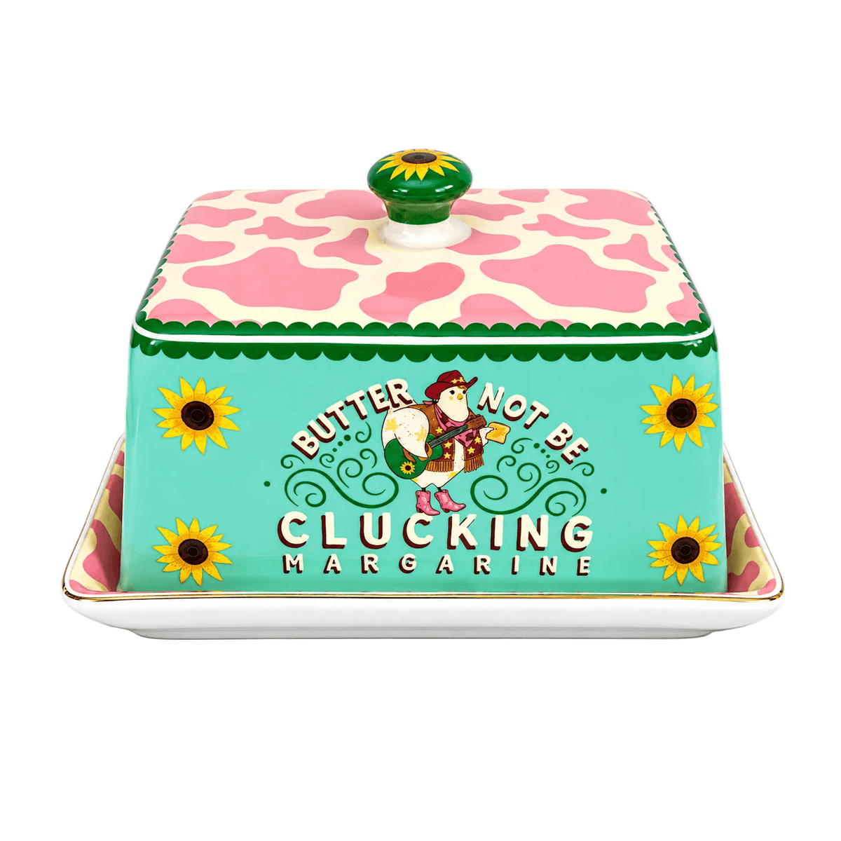 DWBH The Great Spread Butter Dish 'Clucking' in Gift Box DWBH Homewares