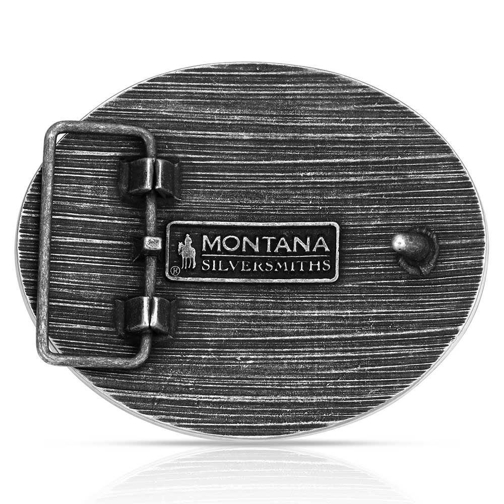 Montana Silversmiths Tri Color Rodeo Attitude Buckle Montana Silversmiths