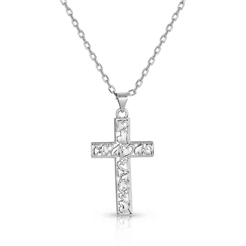 Montana Silversmiths Heartfelt Faith Cross Necklace