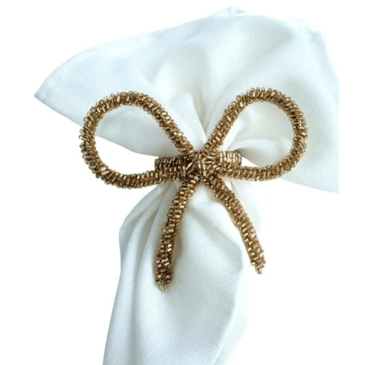 Flair Gold Loop Napkin Ring - Set of 12 Flair