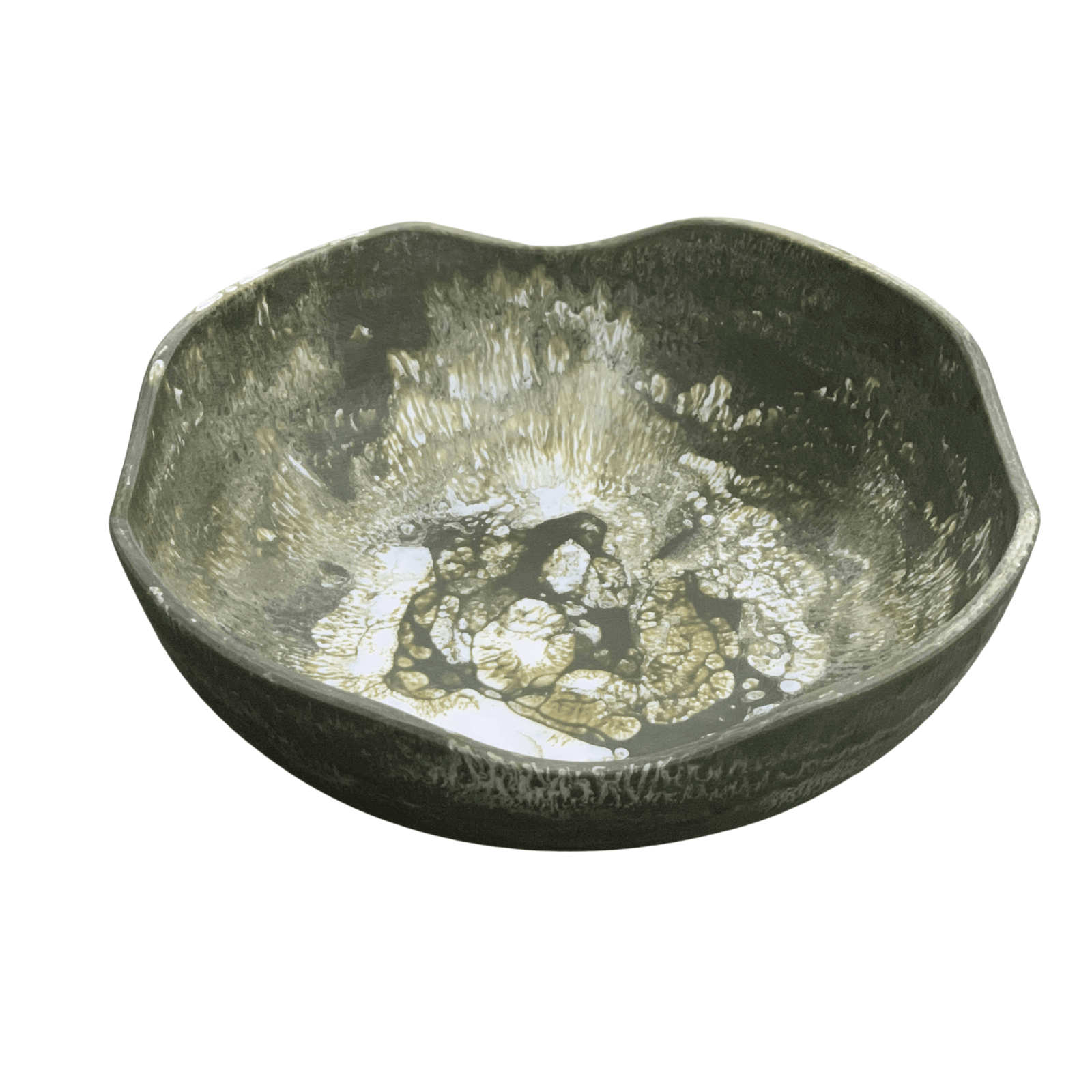 Flair Khaki Marbled 36cm Large Salad Bowl Flair