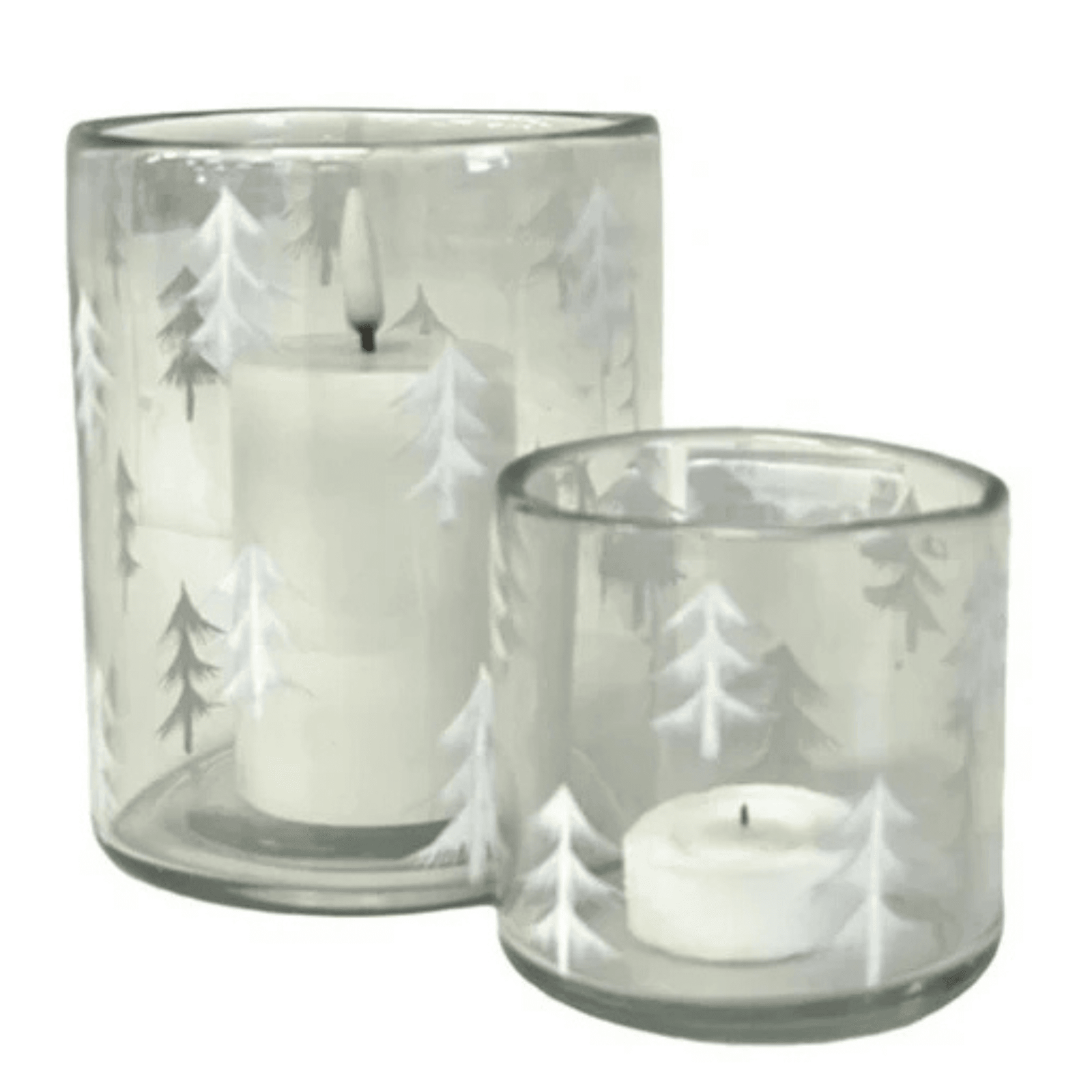 Flair Xmas Tree Design Clear Votive - Small Flair