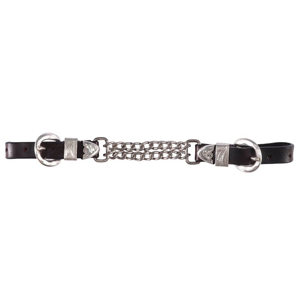 Fort Worth Double Curb Chain with Silver Fort Worth