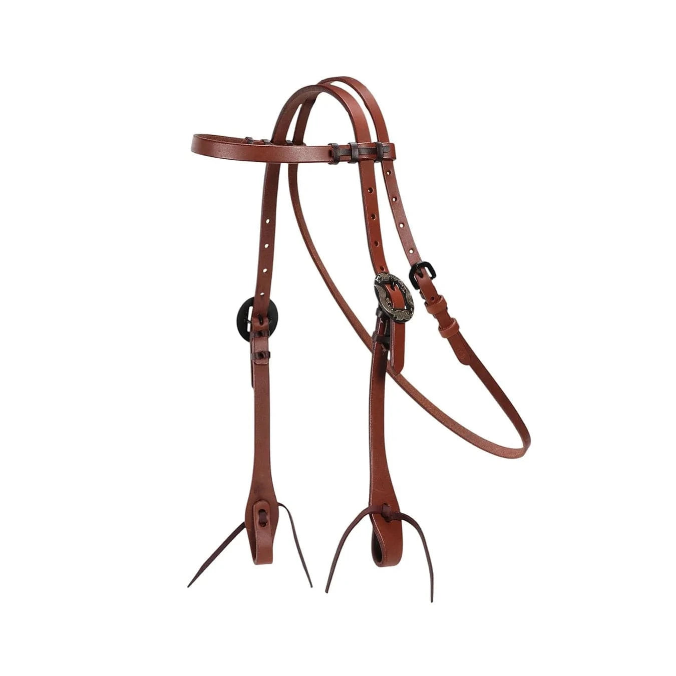 Fort Worth Oily Headstall w/Single Buckle - Harness Fort Worth