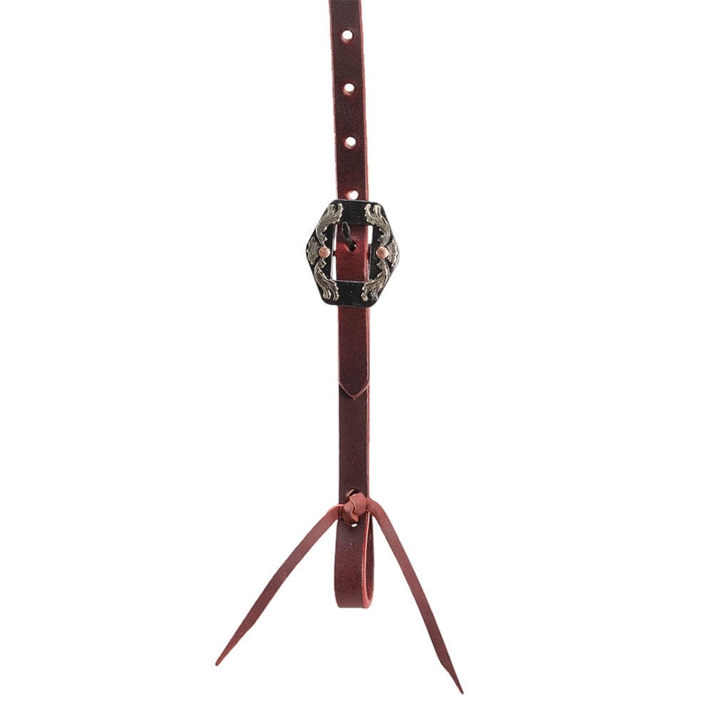 Fort Worth Oily Headstall w/Single Buckle- Latigo Fort Worth