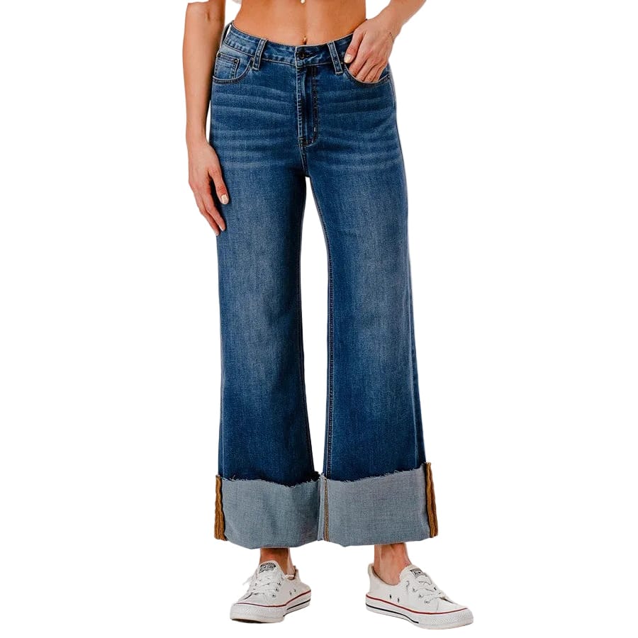 Grace In LA Women's Western Crop Jean Grace in LA