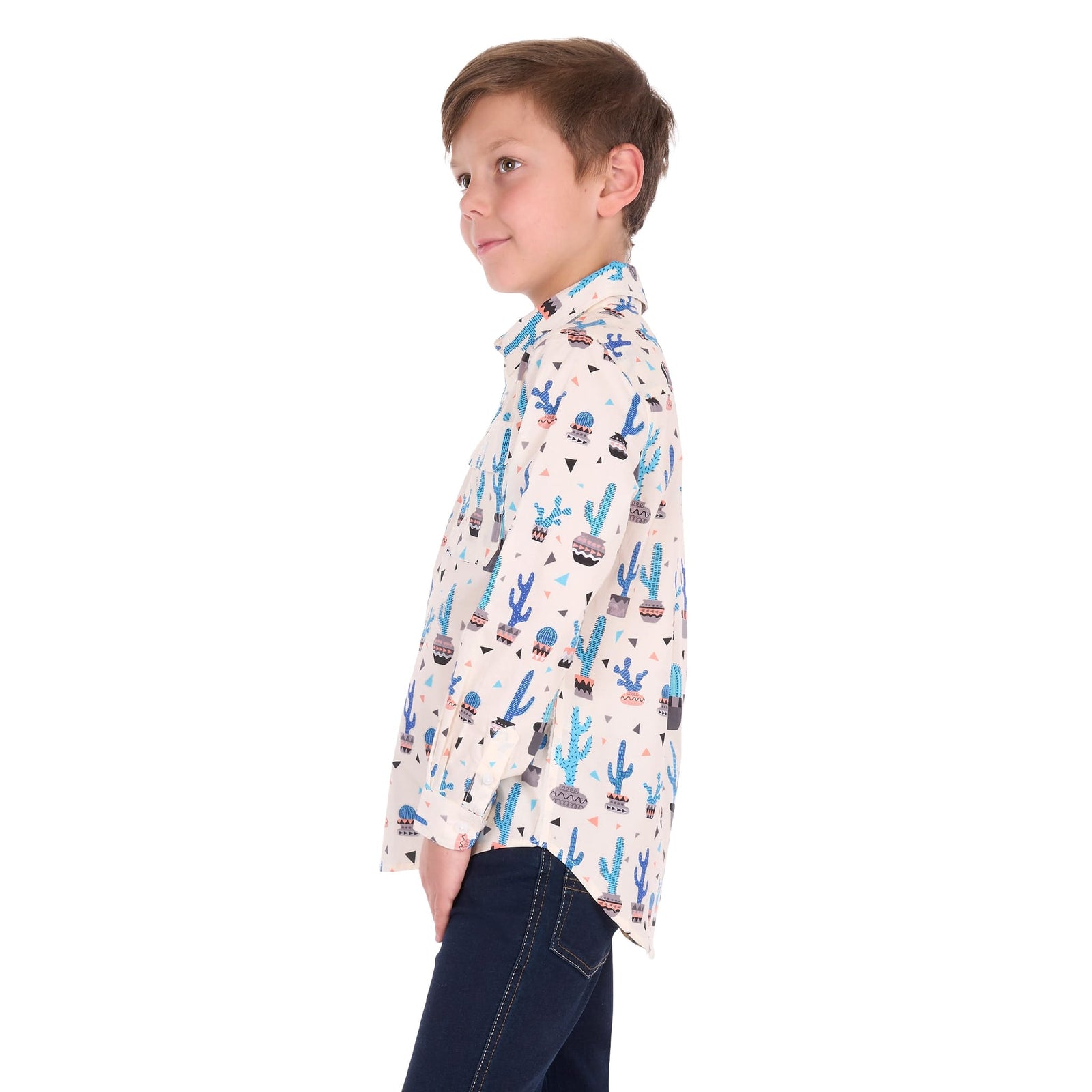Hard Slog Boy's Rocky 1/2 Placket Work Shirt Hard Slog
