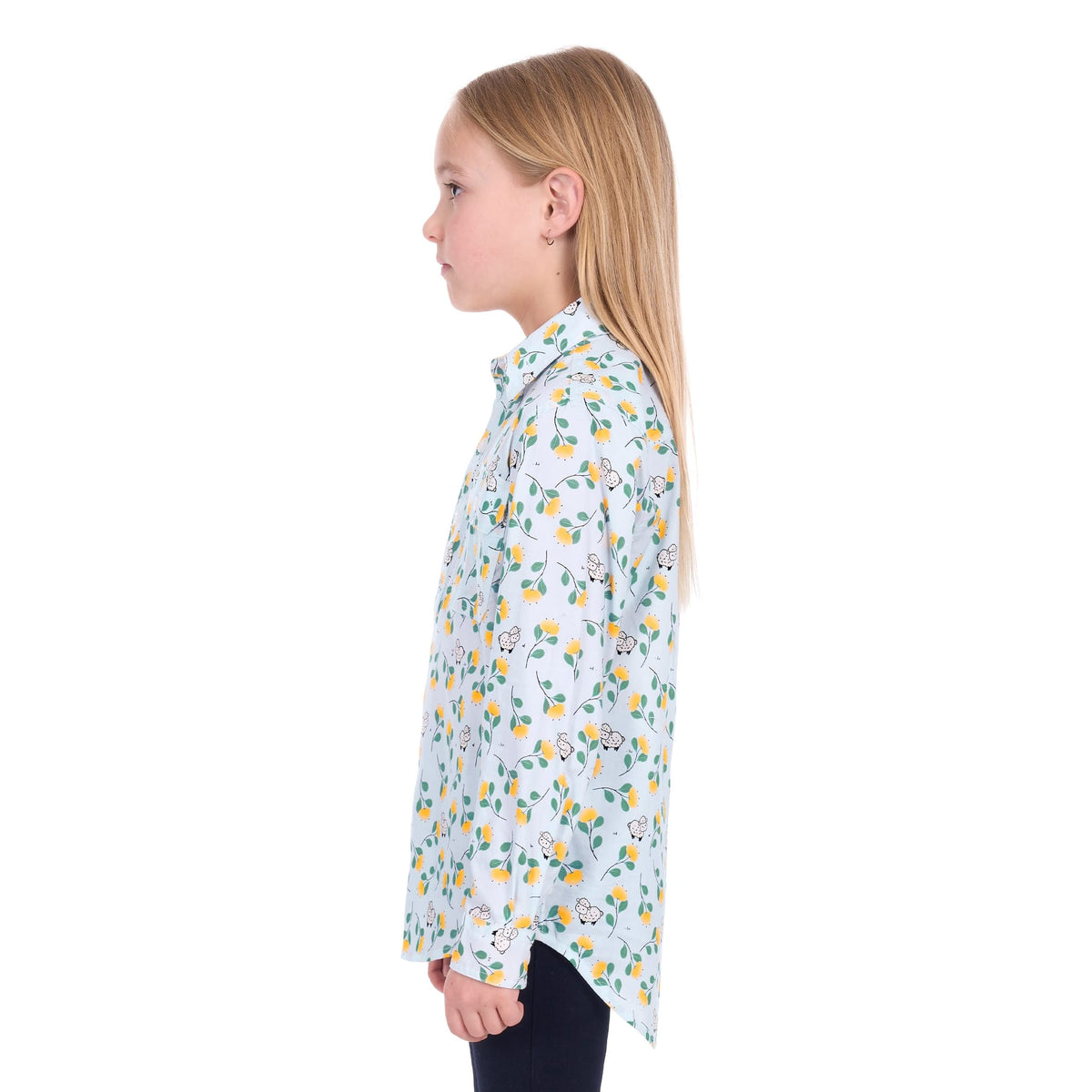 Hard Slog Girl's Suzie 1/2 Placket L/S Shirt Hard Slog