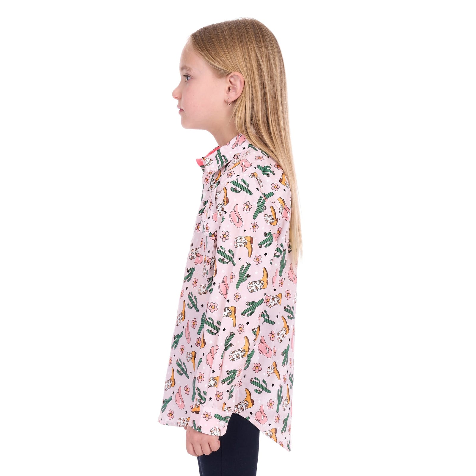 Hard Slog Kid's Cleo 1/2 Placket L/S Shirt Hard Slog