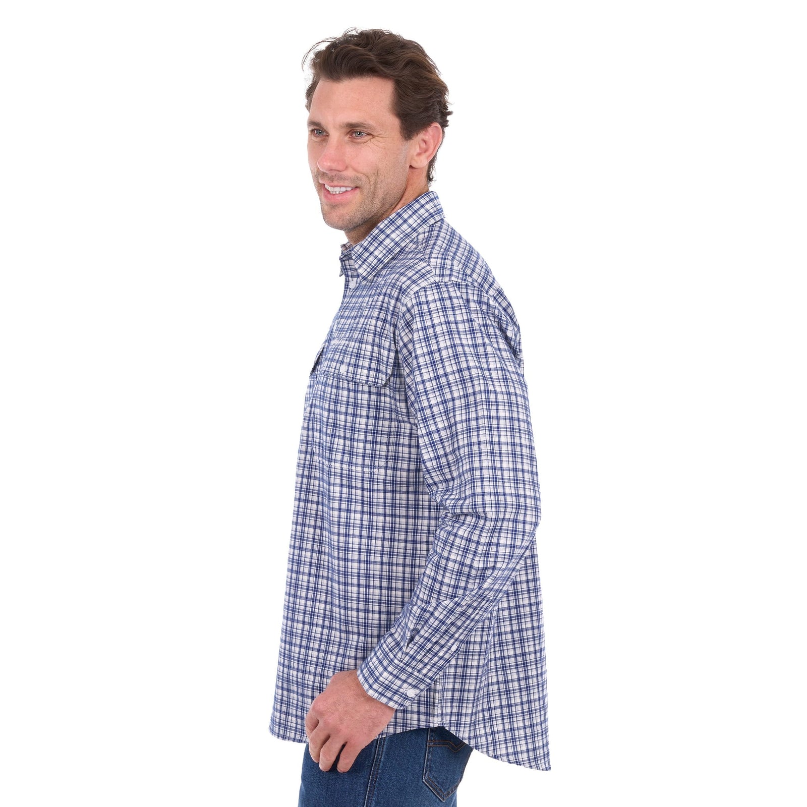 Hard Slog Men's Brooks 1/2 Placket Work Shirt Hard Slog