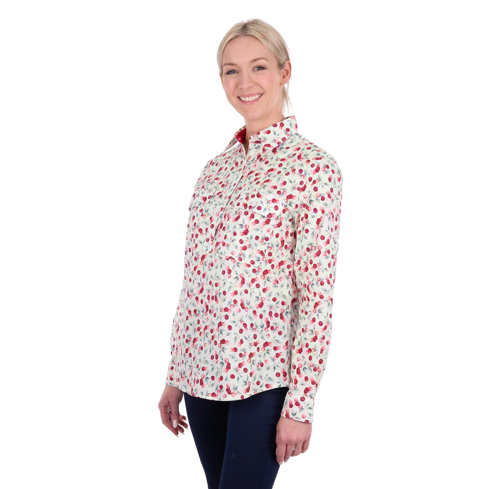 Hard Slog Women's Clair 1/2 Placket Work Shirt Hard Slog