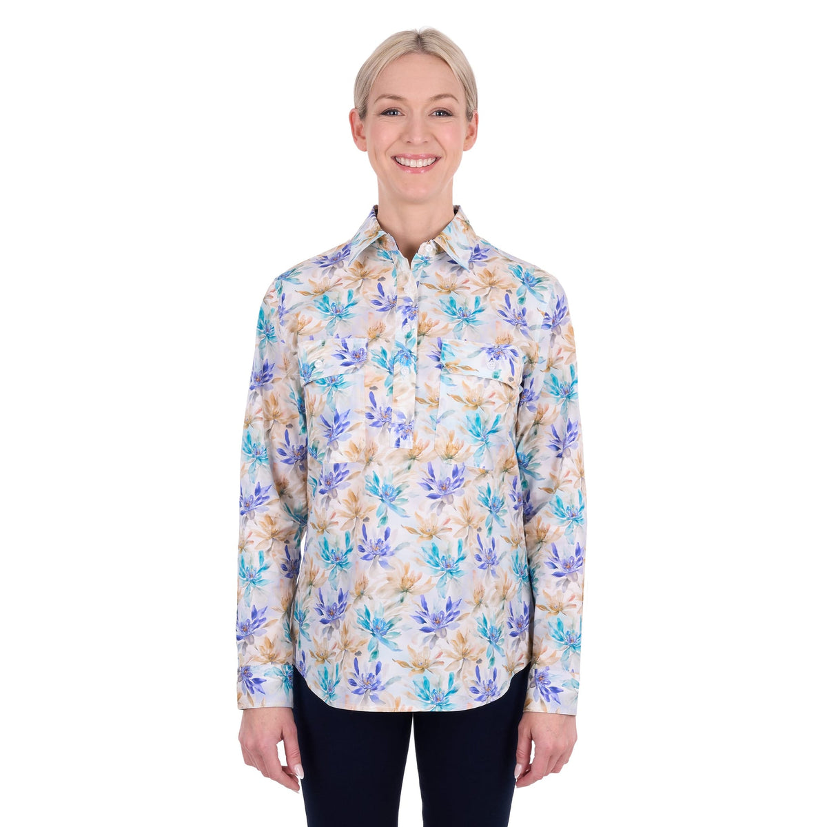 Hard Slog Women's Meadow 1/2 Placket Work Shirt Hard Slog