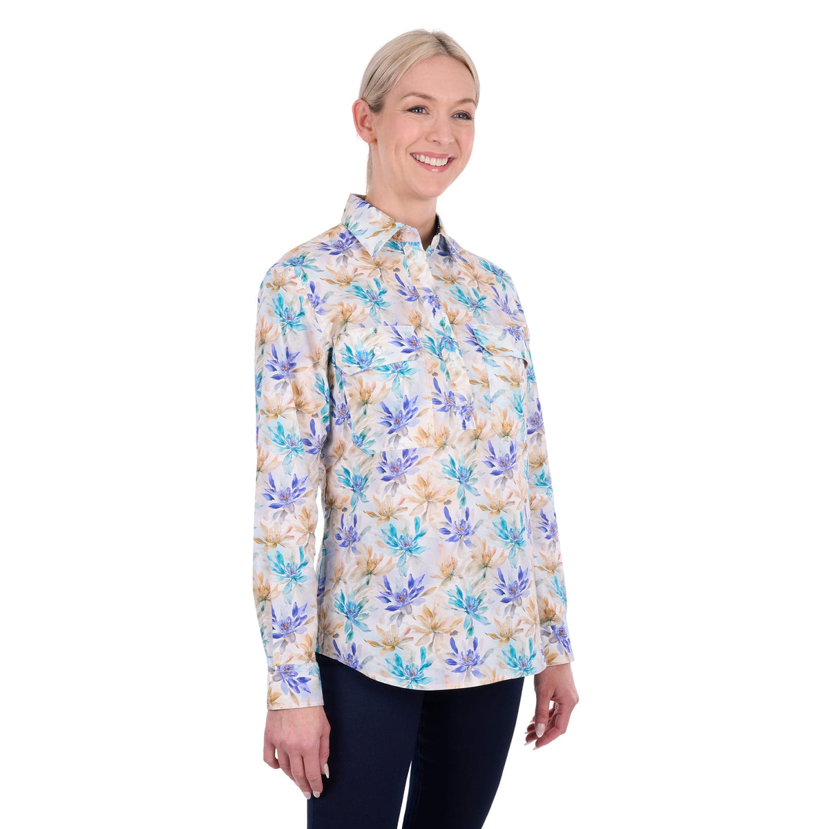 Hard Slog Women's Meadow 1/2 Placket Work Shirt Hard Slog