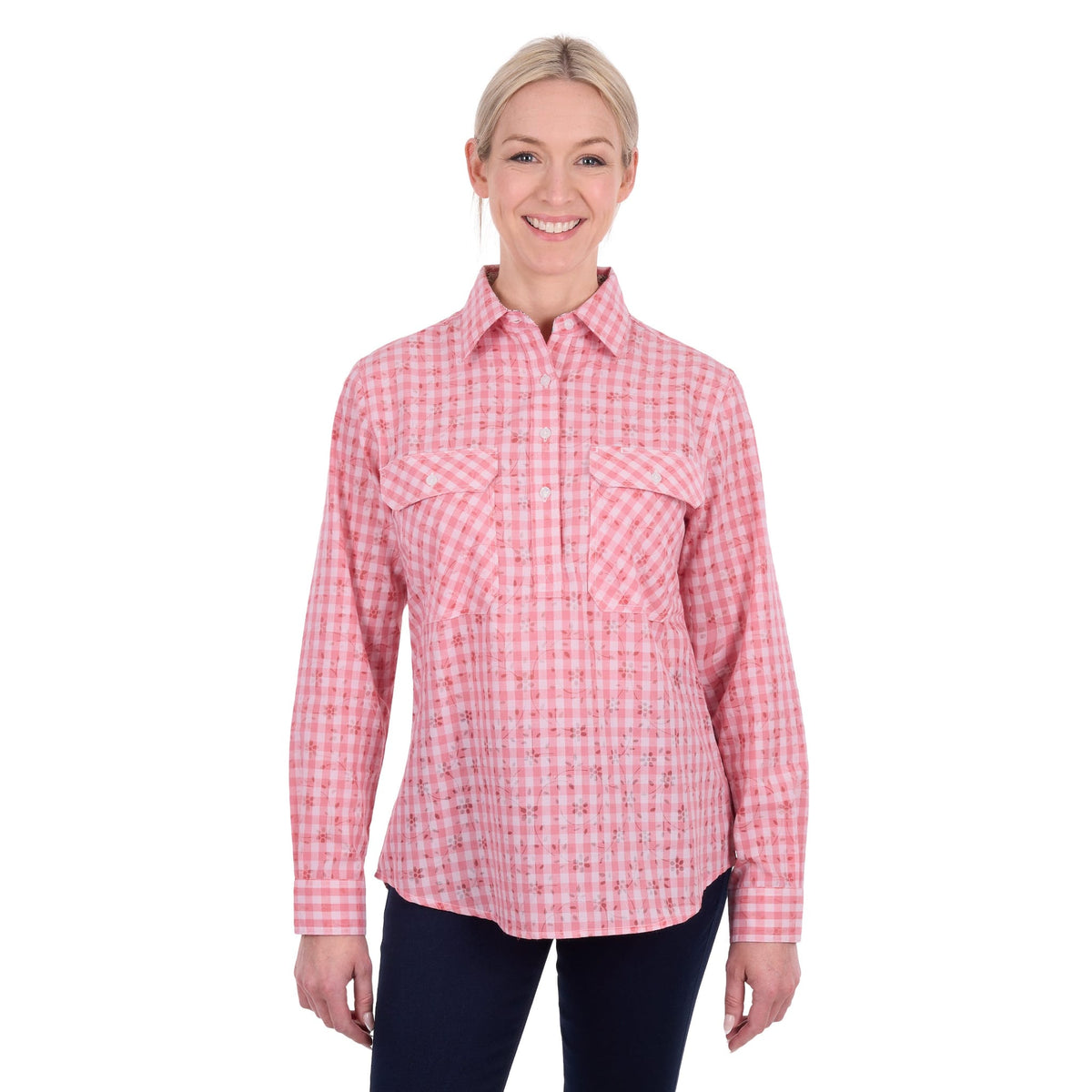 Hard Slog Women's Raquel 1/2 Placket Workshirt Shirt Hard Slog