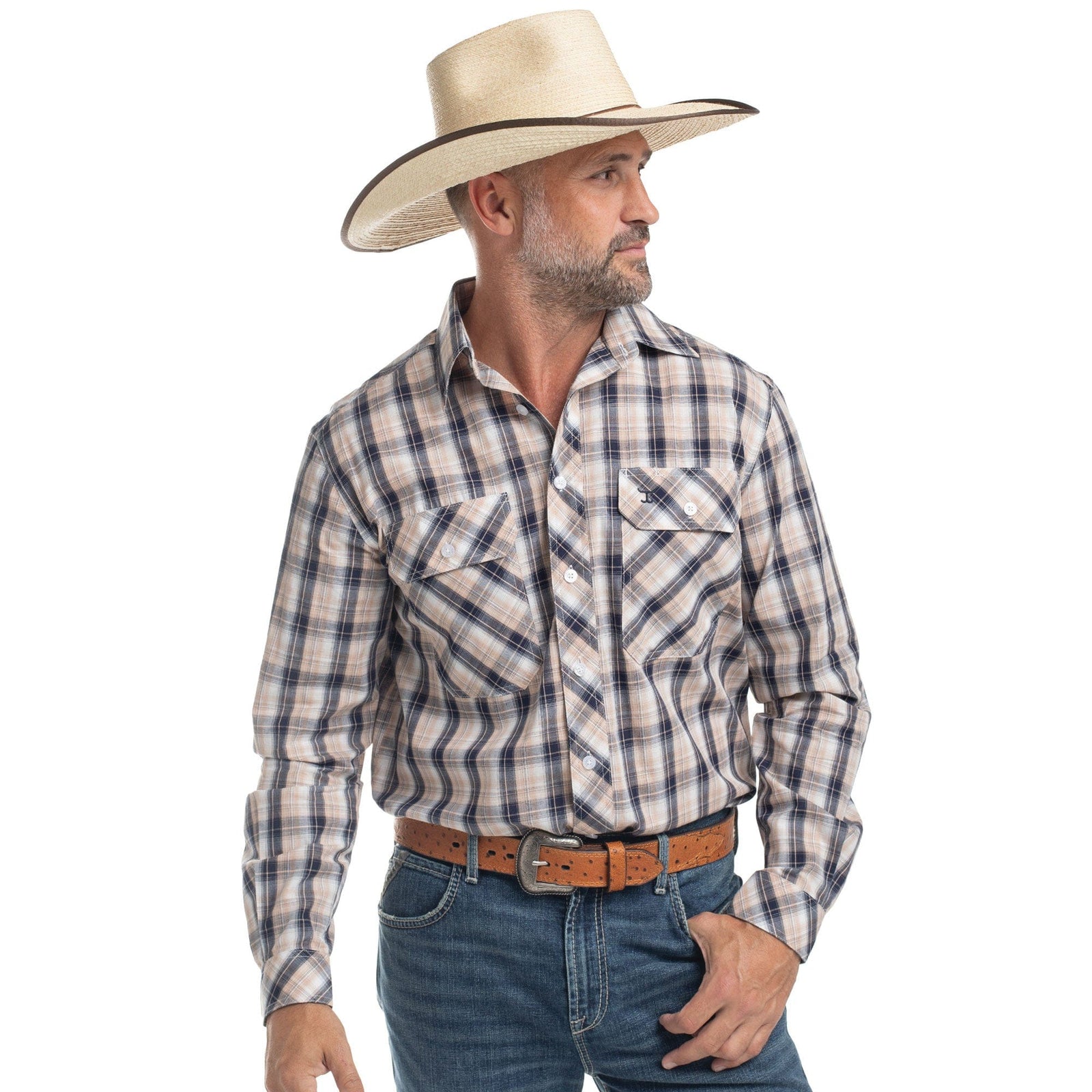 Just Country Men's Austin Long Sleeve Workshirt Just Country