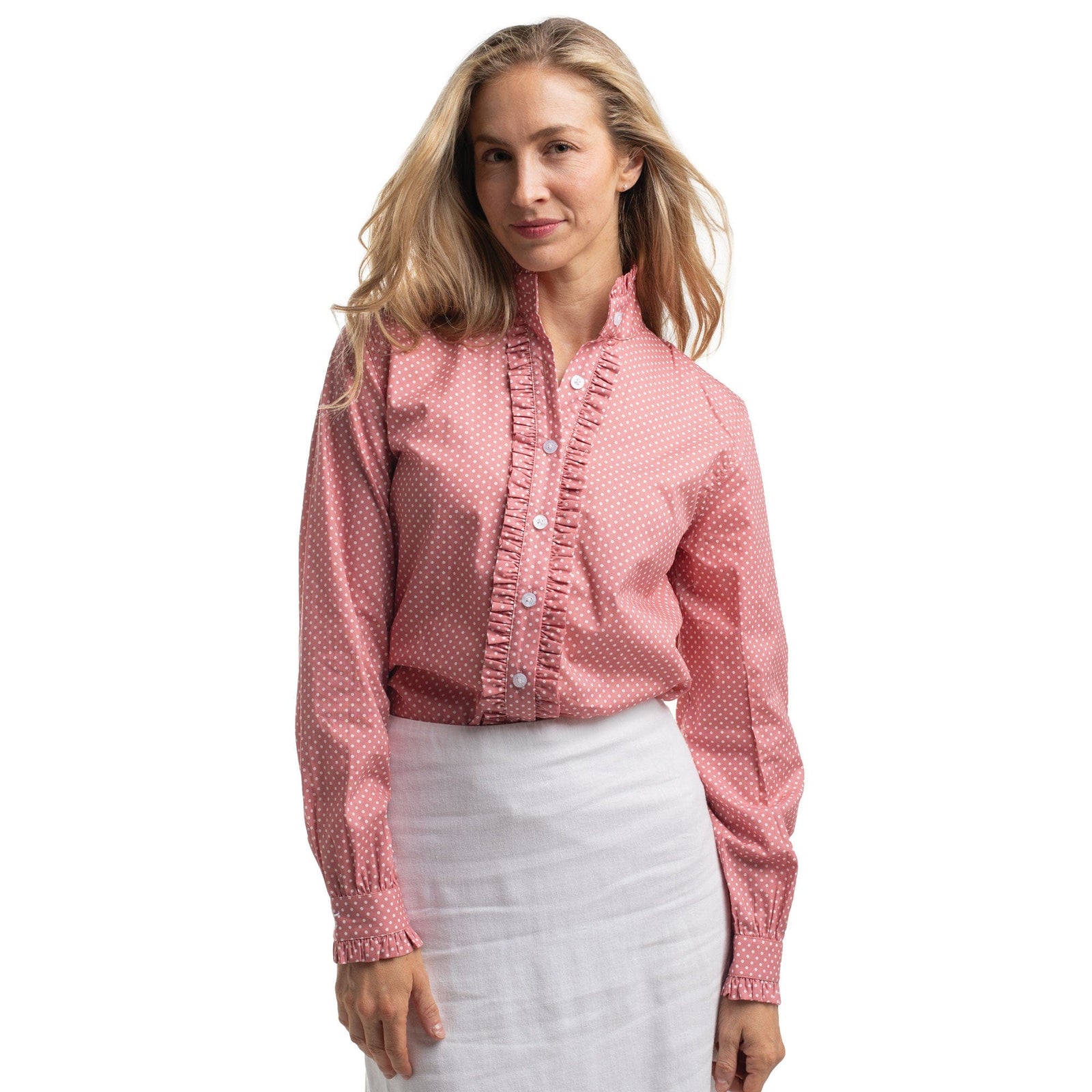 Just Country Women's Abbey Frills Full Button Long Sleeve Workshirt Just Country