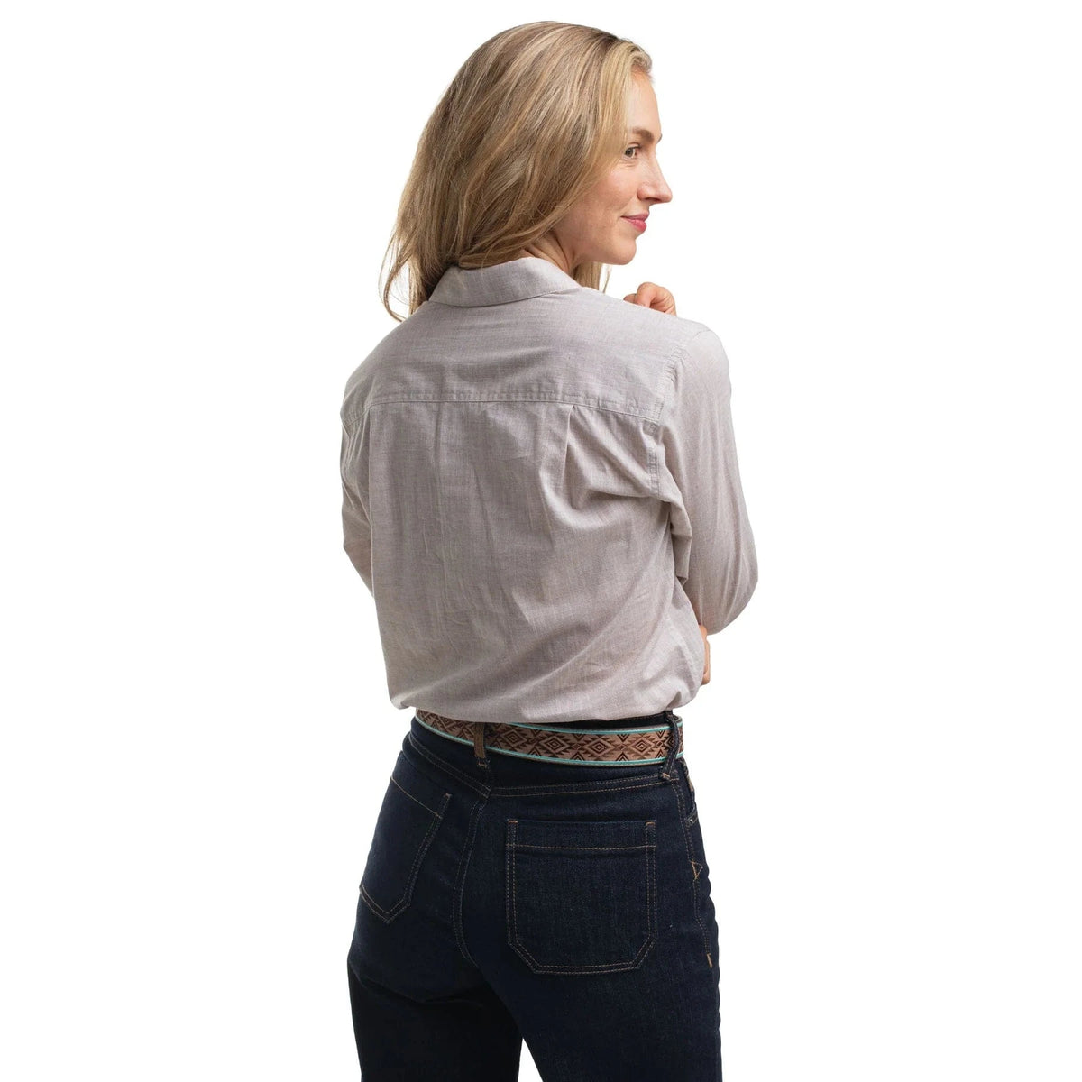 Just Country Women's Abbey Full Button Long Sleeve Workshirt Just Country