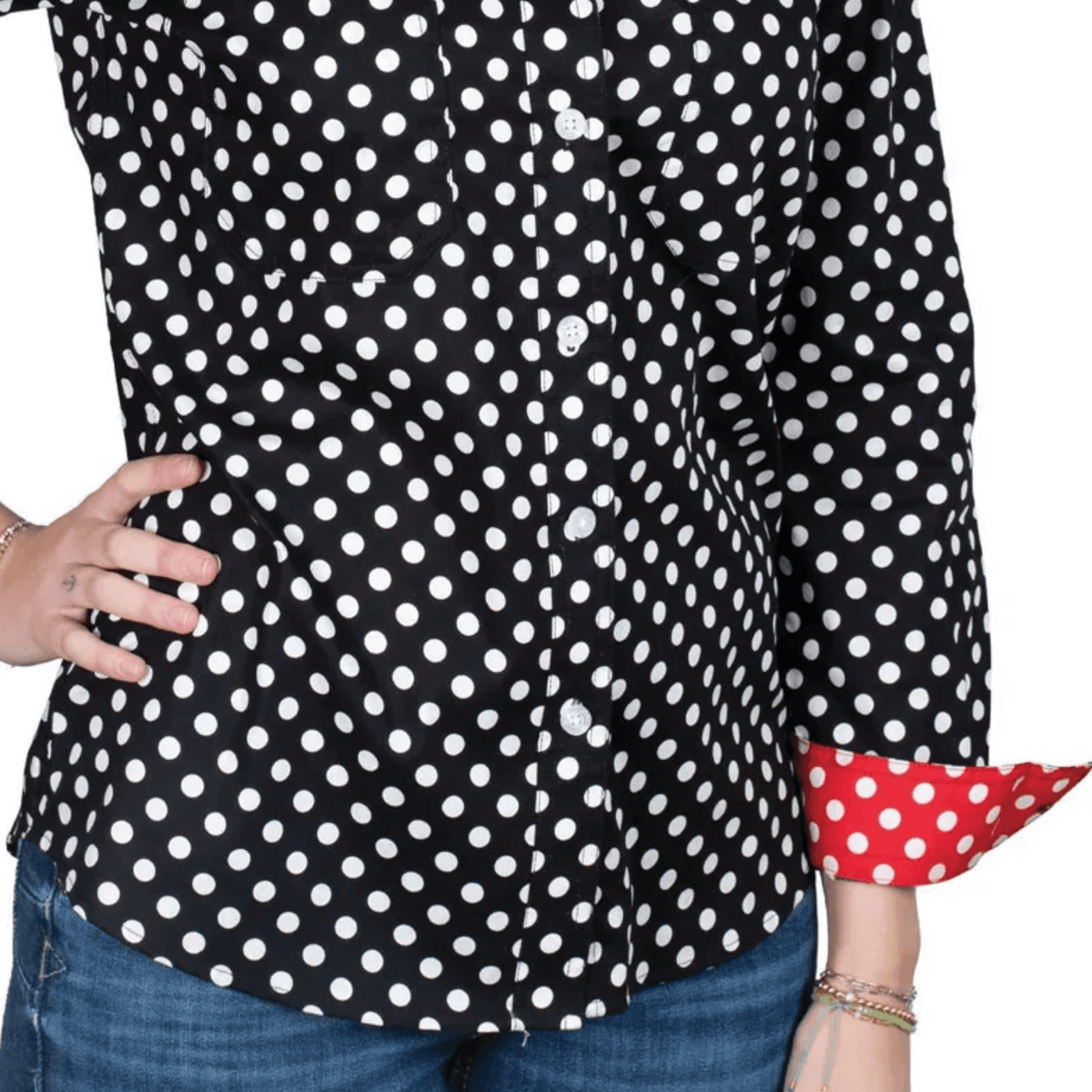 Just Country Women's Abbey Full Button Print Long Sleeve Workshirt Just Country