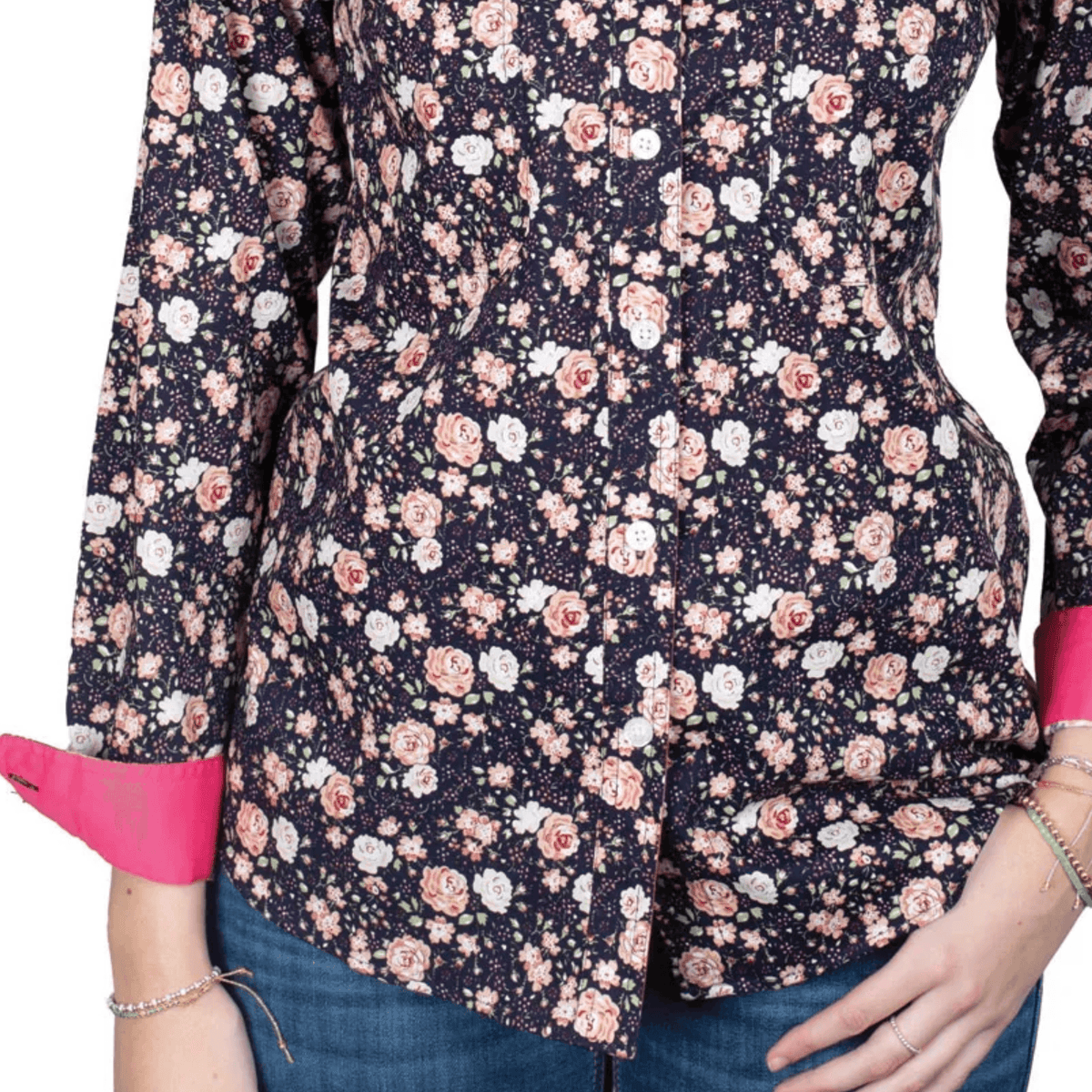 Just Country Women's Abbey Full Button Print Long Sleeve Workshirt Just Country