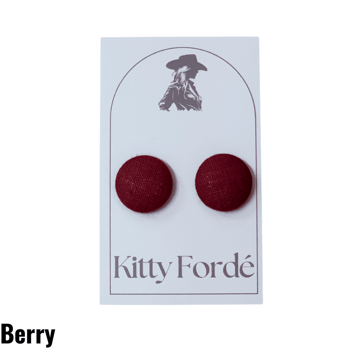 Kitty Fordè Button Earrings Kitty Fordè KFBERRY