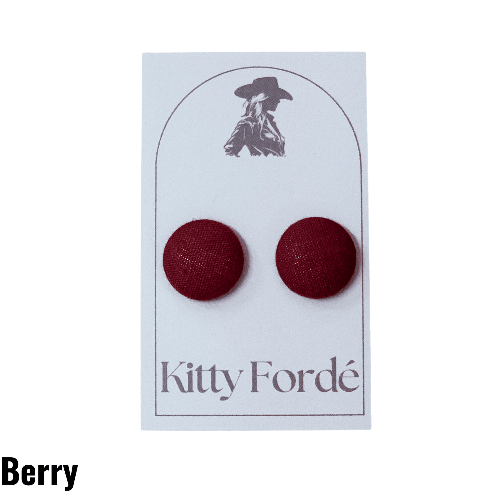 Kitty Fordè Button Earrings Kitty Fordè KFBLUSH