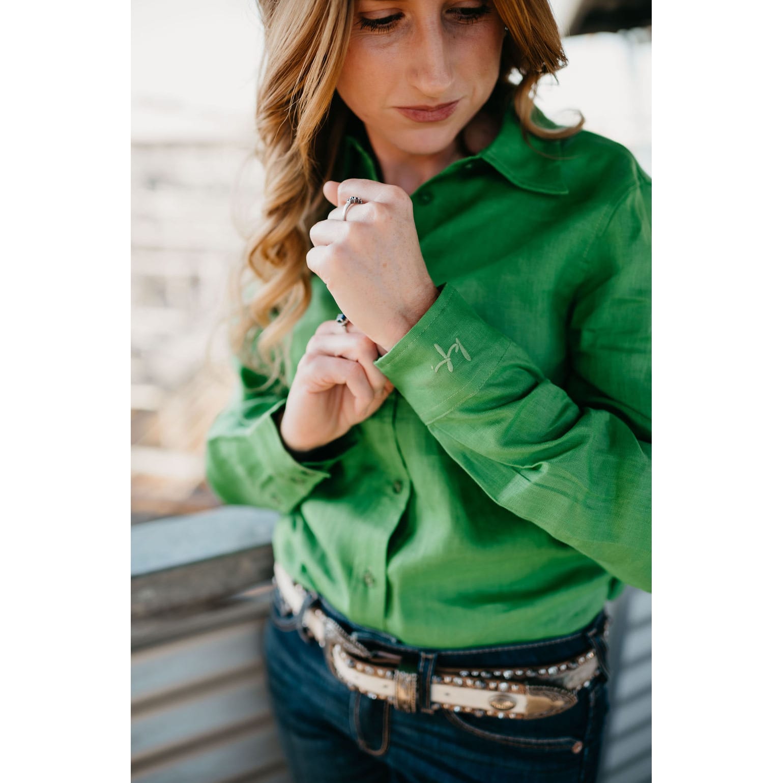 Kitty Fordè Karina Plain Linen Long Sleeve Shirt Kitty Fordè