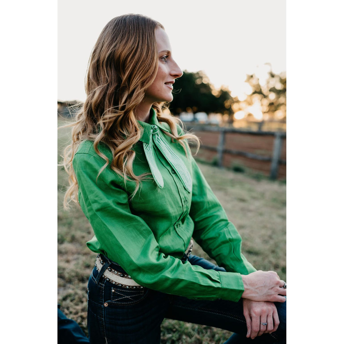 Kitty Fordè Karina Plain Linen Long Sleeve Shirt Kitty Fordè
