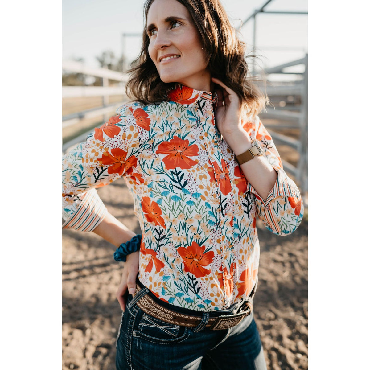Kitty Fordè Margie Printed Long Sleeve Shirt Kitty Fordè