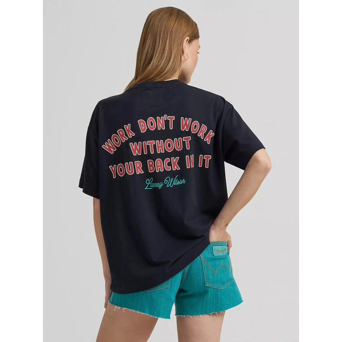 Lainey Wilson x Wrangler Work Oversized Tee Wrangler