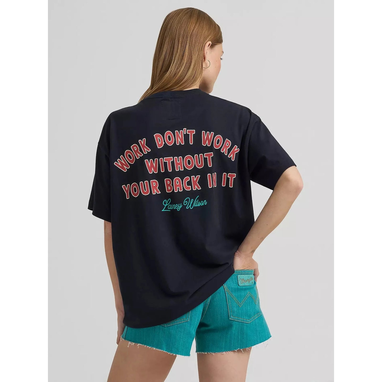 Lainey Wilson x Wrangler Work Oversized Tee Wrangler