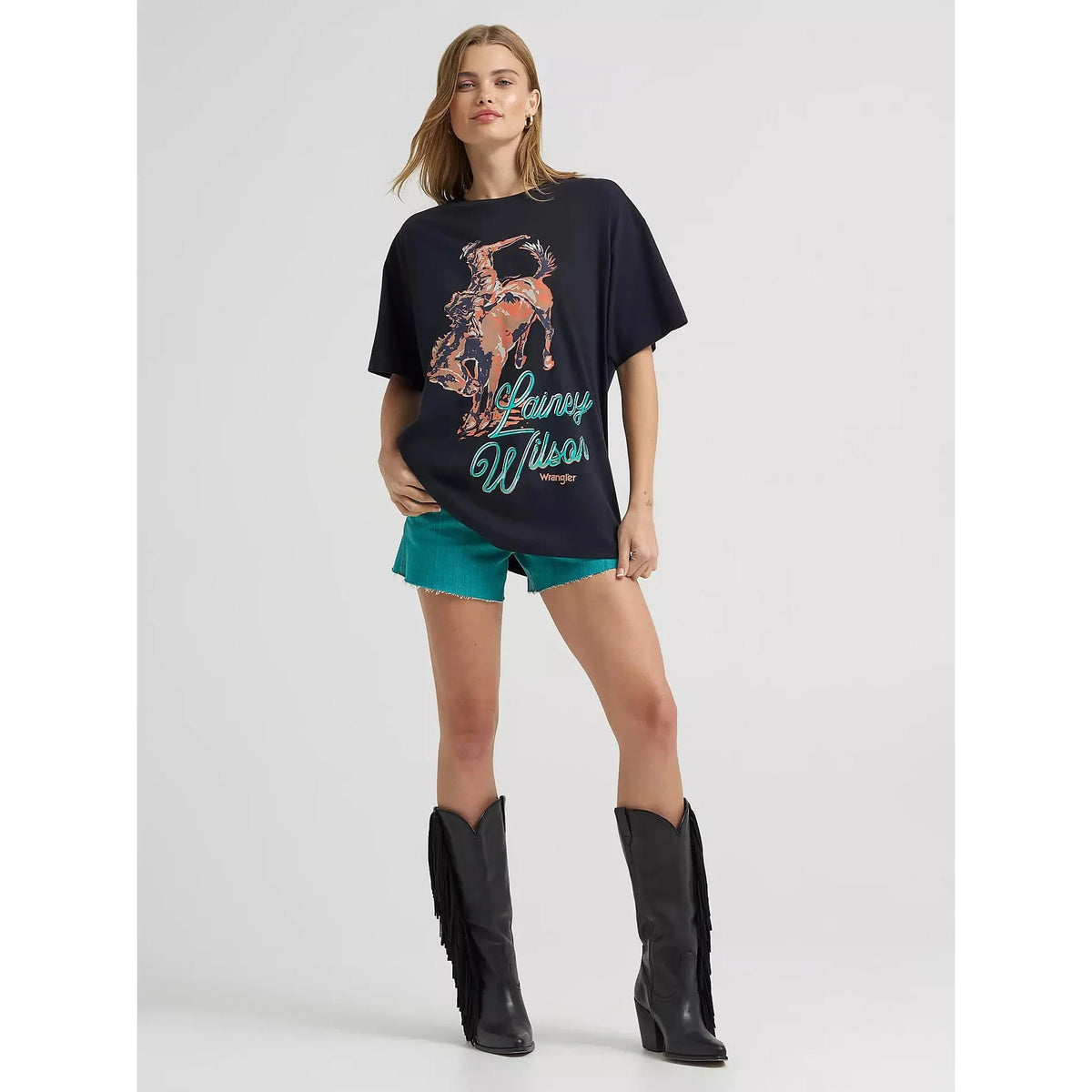 Lainey Wilson x Wrangler Work Oversized Tee Wrangler