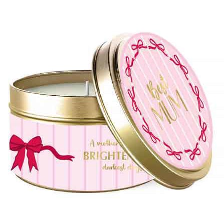 Landmark Gifts Ribbons of Love Mum Tin Candle Landmark Gifts