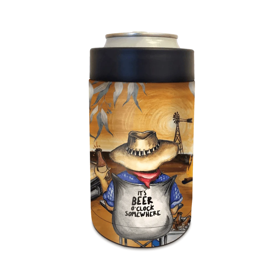Lisa Pollock Beer O'Clock Coldie Cooler Lisa Pollock