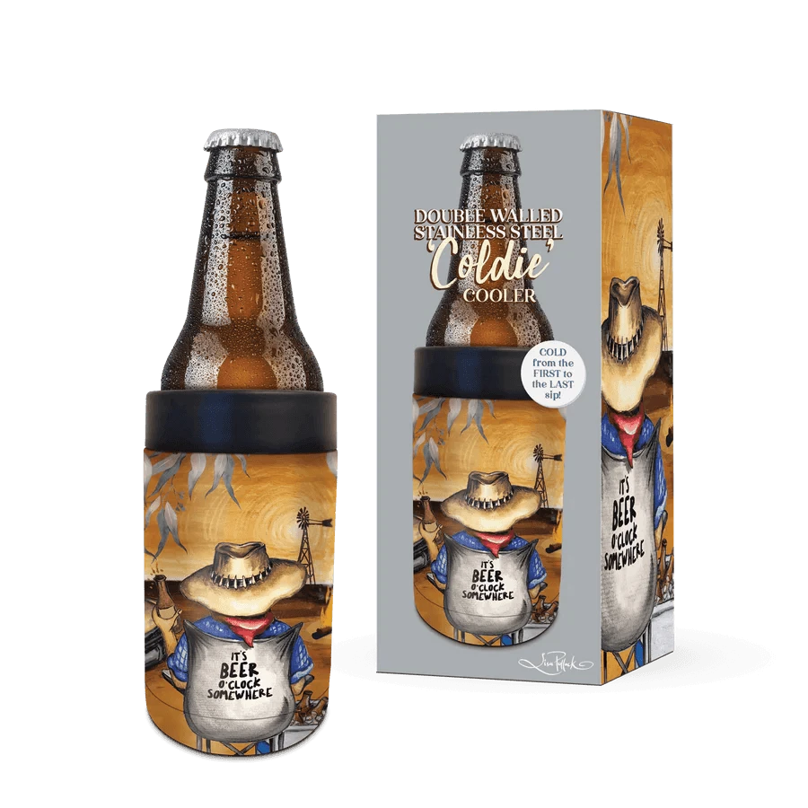 Lisa Pollock Beer O'Clock Coldie Cooler Lisa Pollock