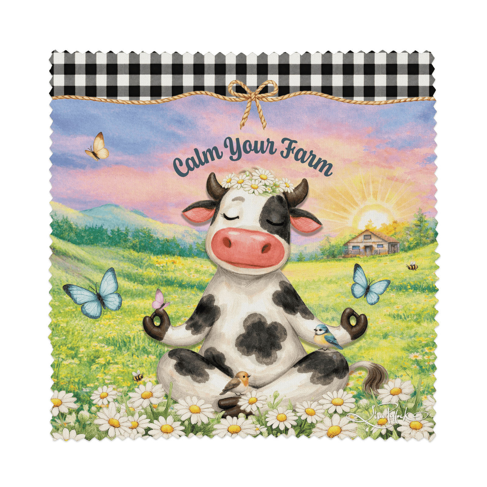Lisa Pollock Calm Your Farm Glasses Case Lisa Pollock