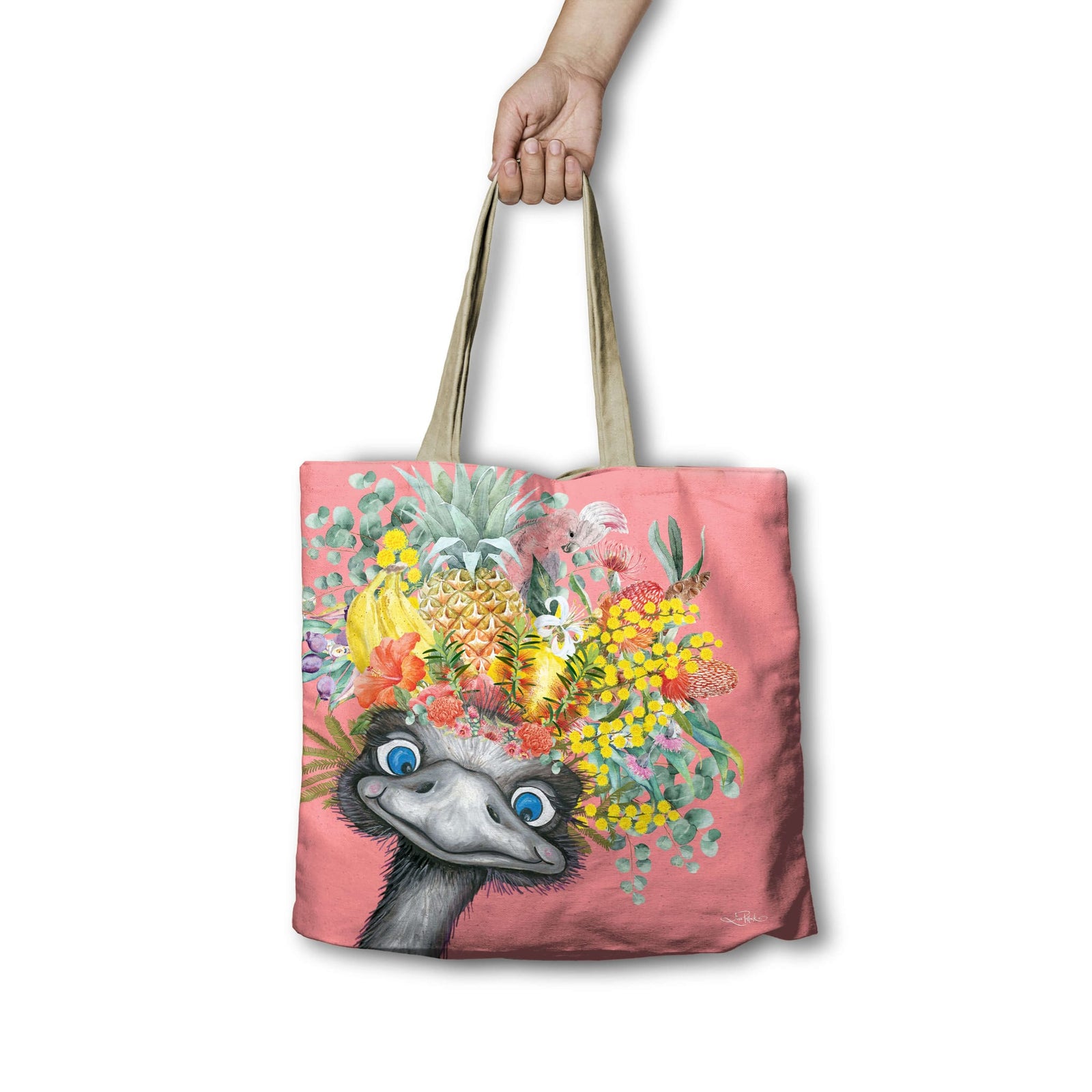 Lisa Pollock Native Emu Shopping Bag Lisa Pollock