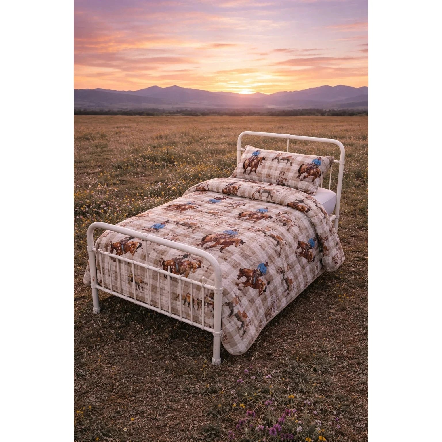 Little Windmill Cowboy Up Coverlet/Duvet Insert - 2 in 1 Little Windmill Co
