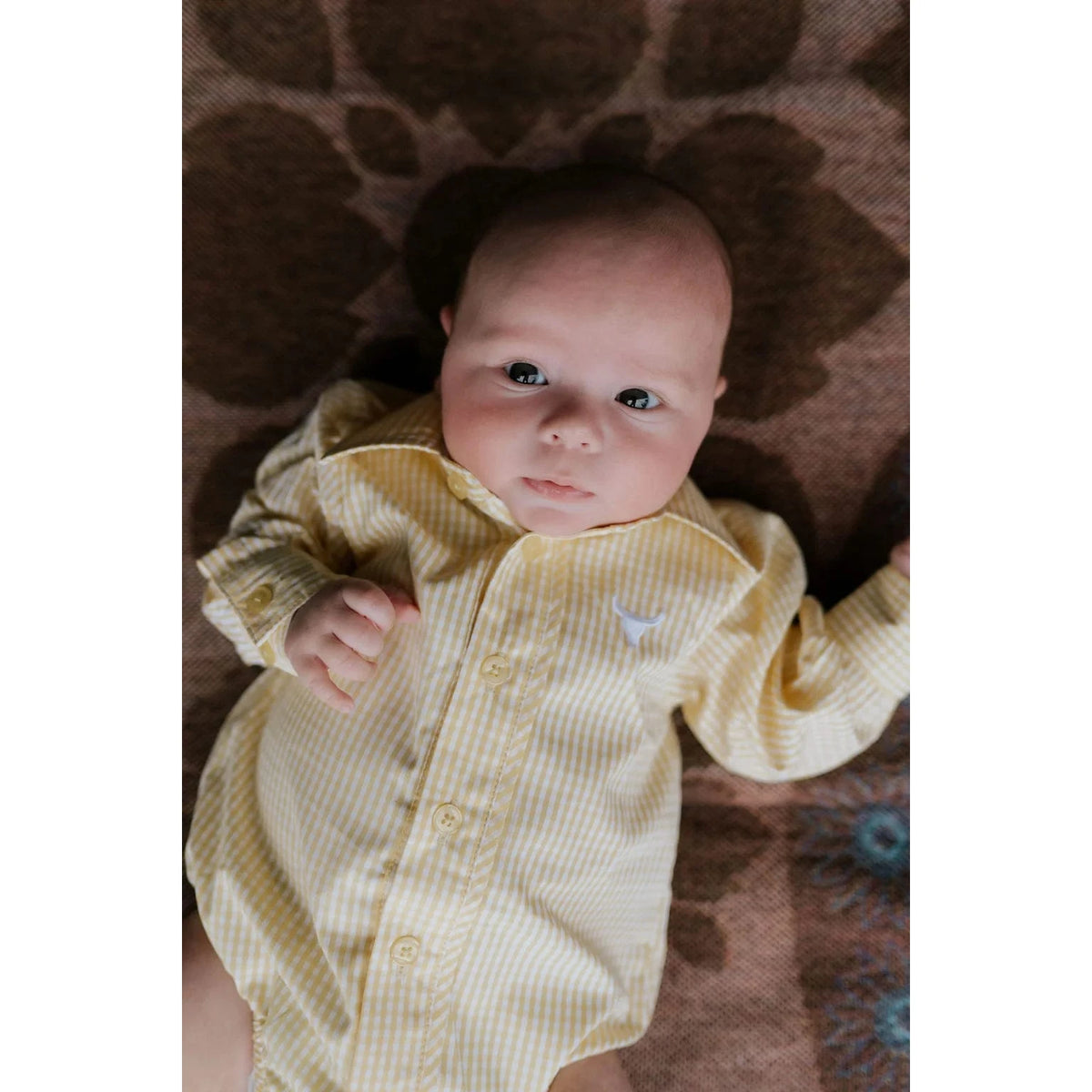 Little Windmill "Sunshine" Lemon Long Sleeve Romper Little Windmill Co