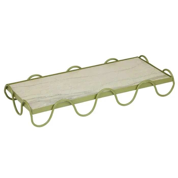 Loren Marble/ Metal Tray Coast to Coast