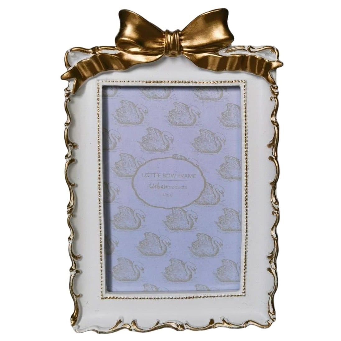 Lottie Bow 4' x 6' Photo Frame White Urban Products