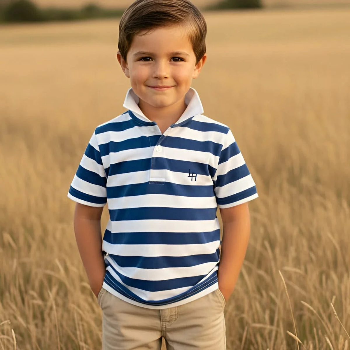 Love Henry Boy's Rugby Polo Shirt Love Henry