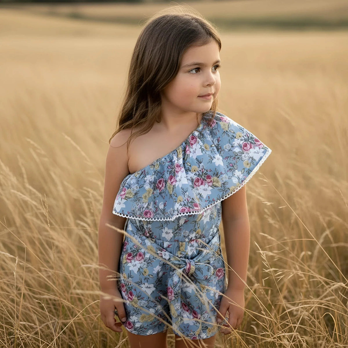 Love Henry Girl's Rosie One-Shoulder Playsuit Rockhampton Mavericks Western Wear