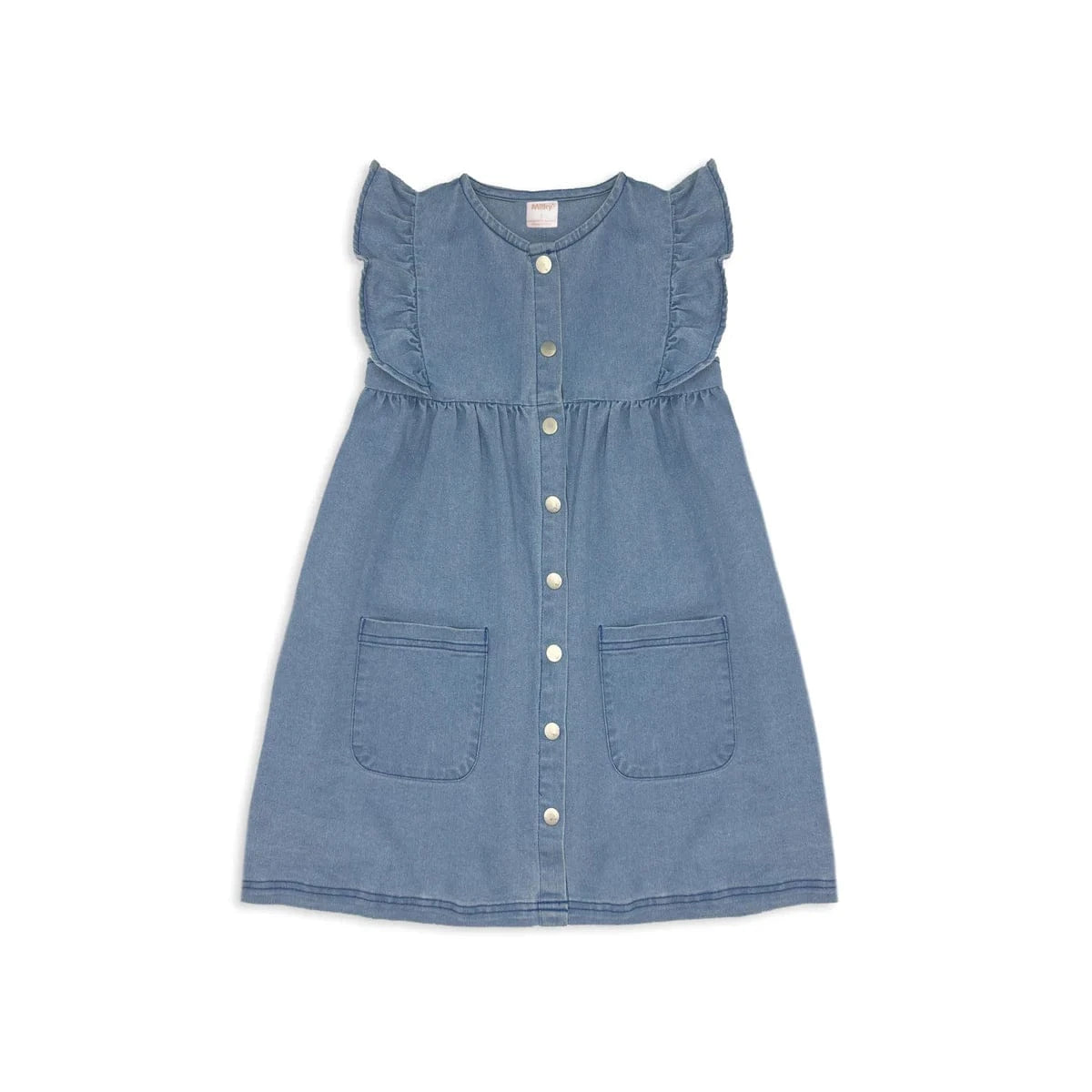 Milky Girl's Denim Frill Dress Milky