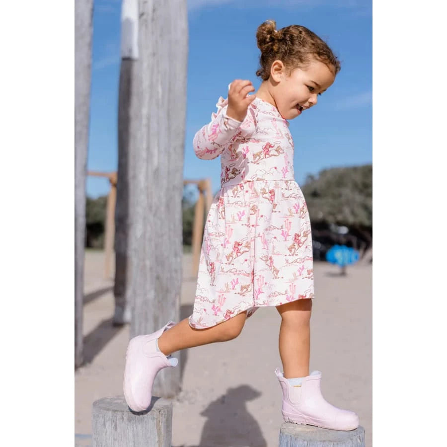 Milky Girl's Rowdy Rider Dress Milky