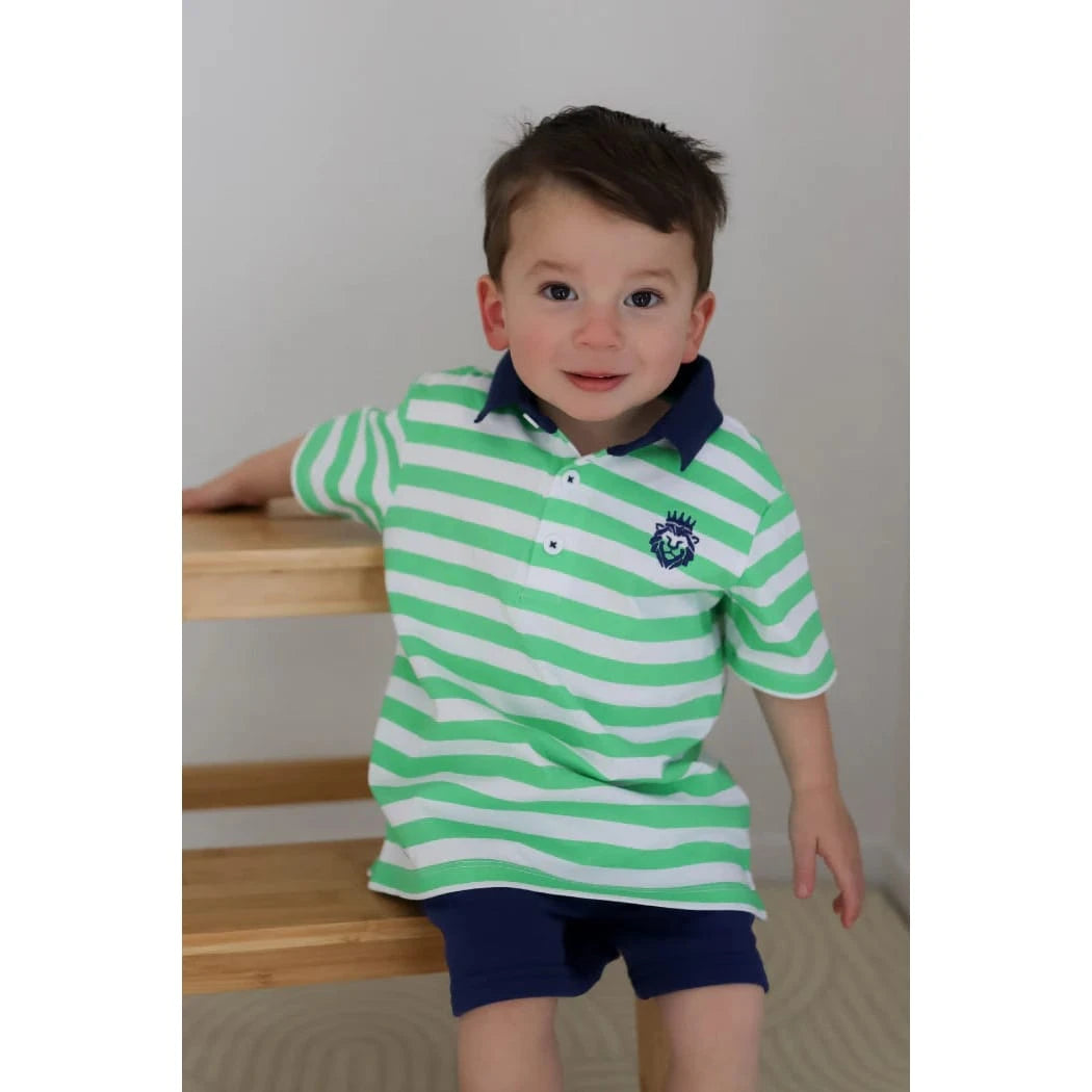 Milky Green Stripe Rugby Milky