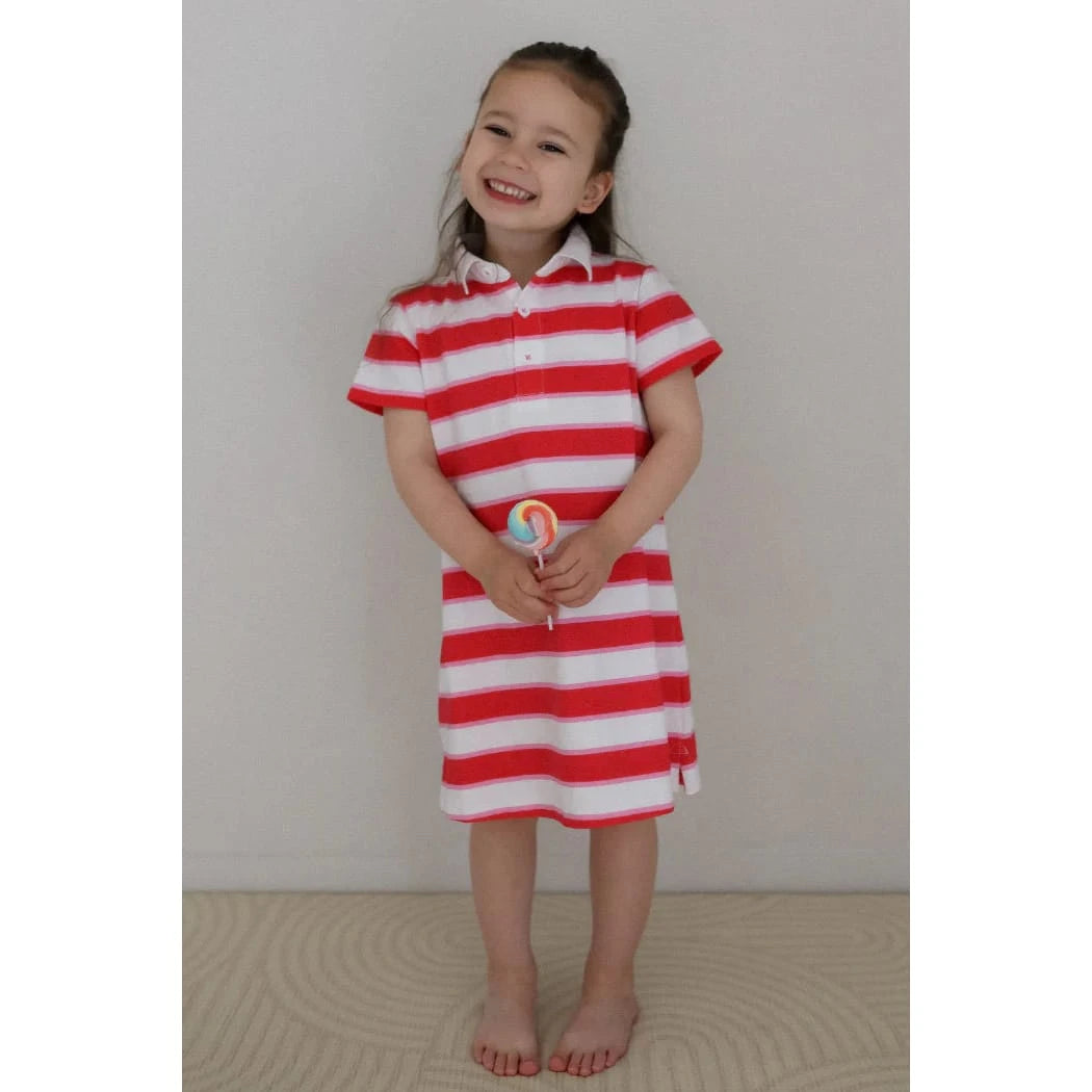 Milky Stripe Rugby Dress Milky