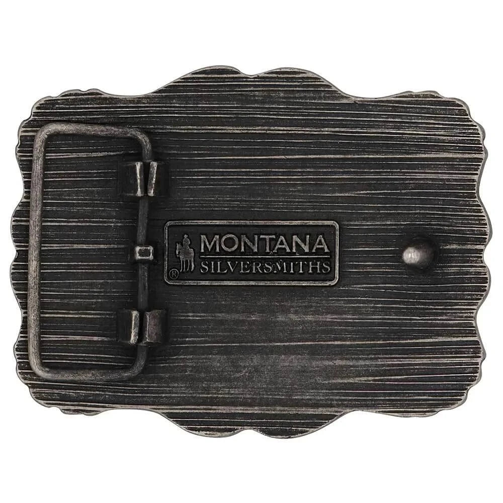 Montana Silversmith Framed Longhorn Attitude Buckle Montana Silversmiths