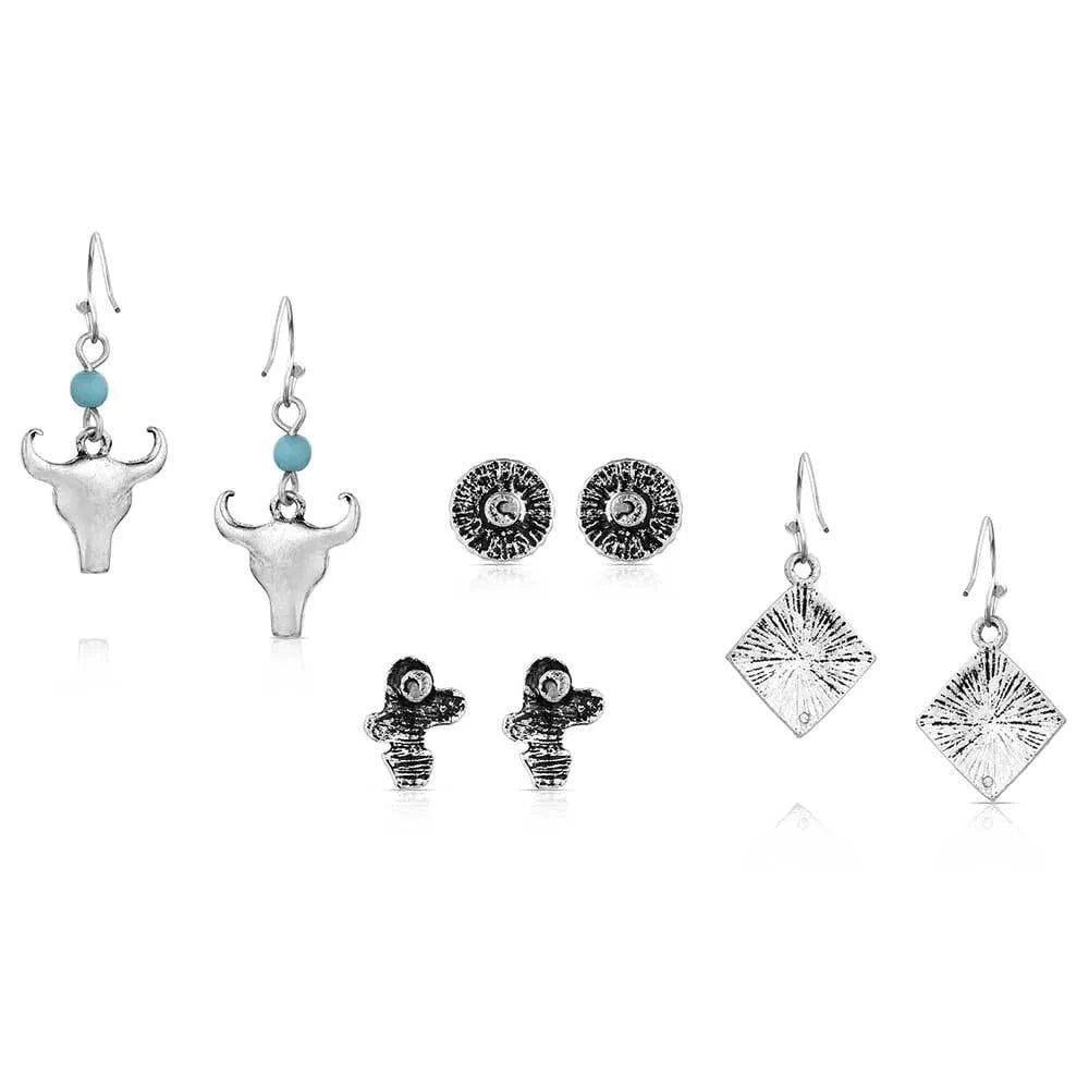 Montana Silversmith On the Plains Set of 4 Earrings Montana Silversmiths